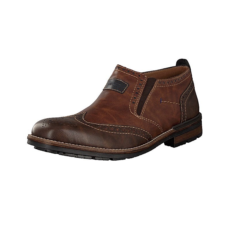 Panske Slip On Rieker B1364-26, Hnede